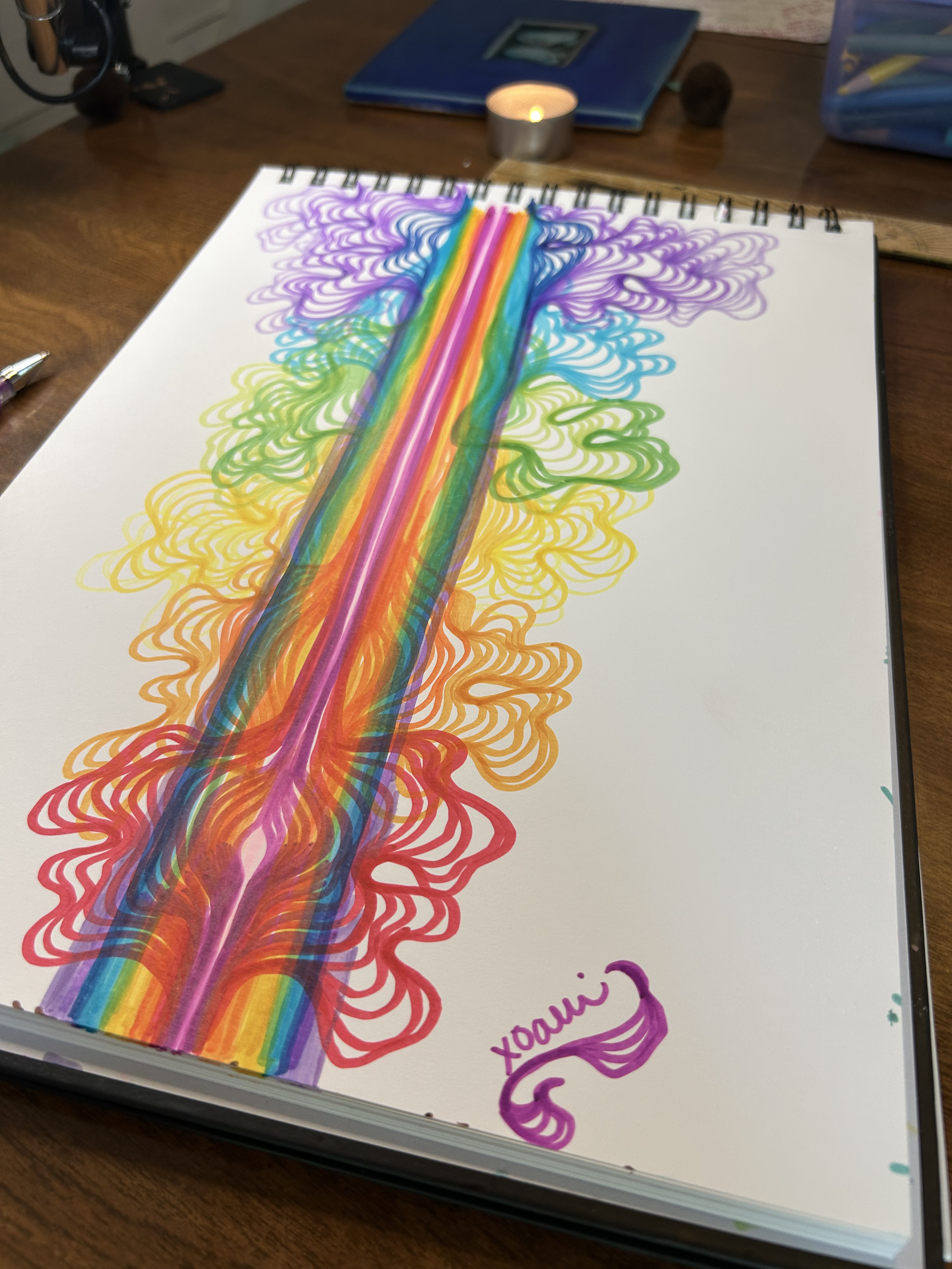 chakra guitar acrylic painting